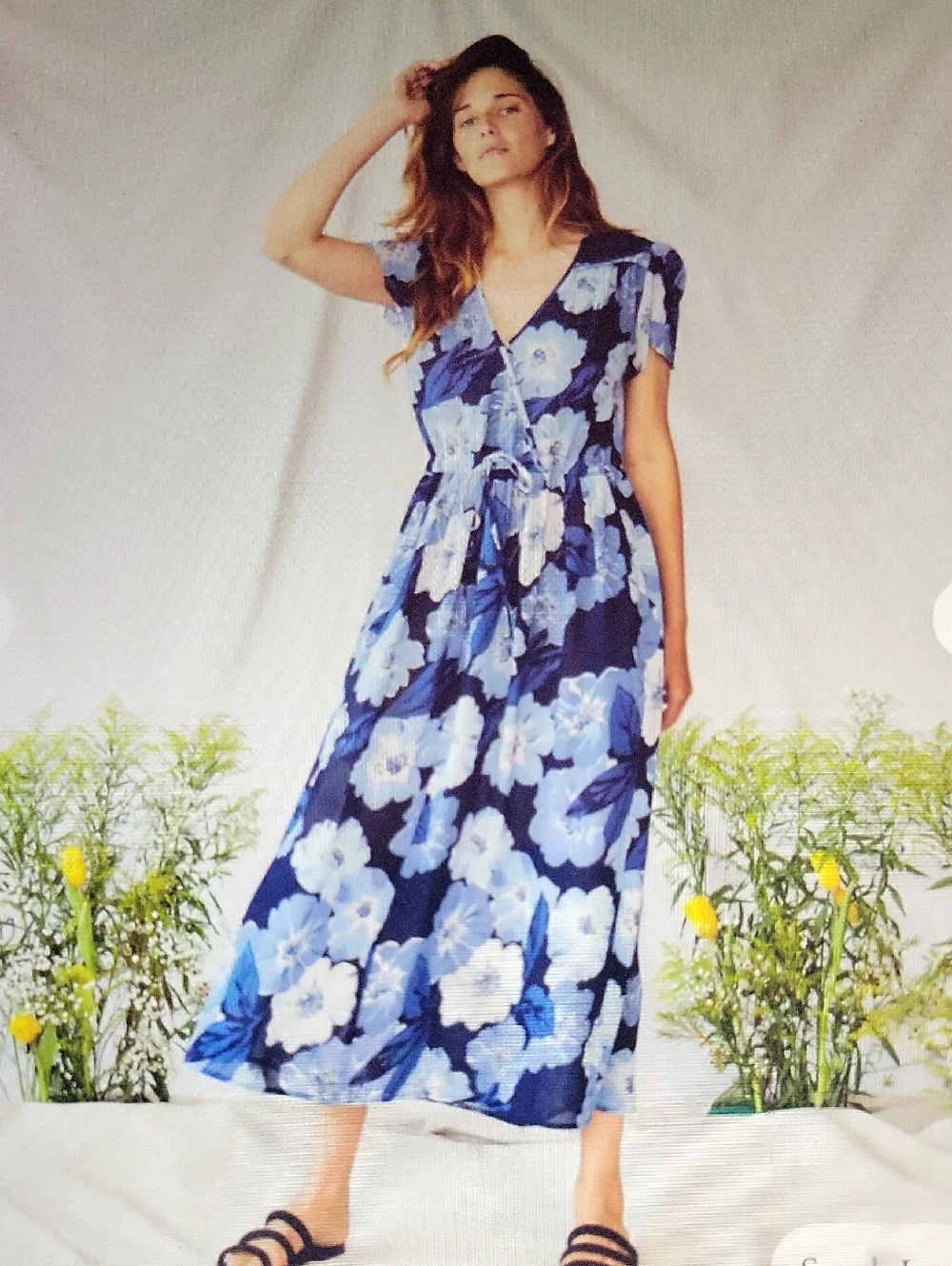 Christy Dawn, The Dawn Dress In Hibiscus Blues Size XS - Picture 2 of 11